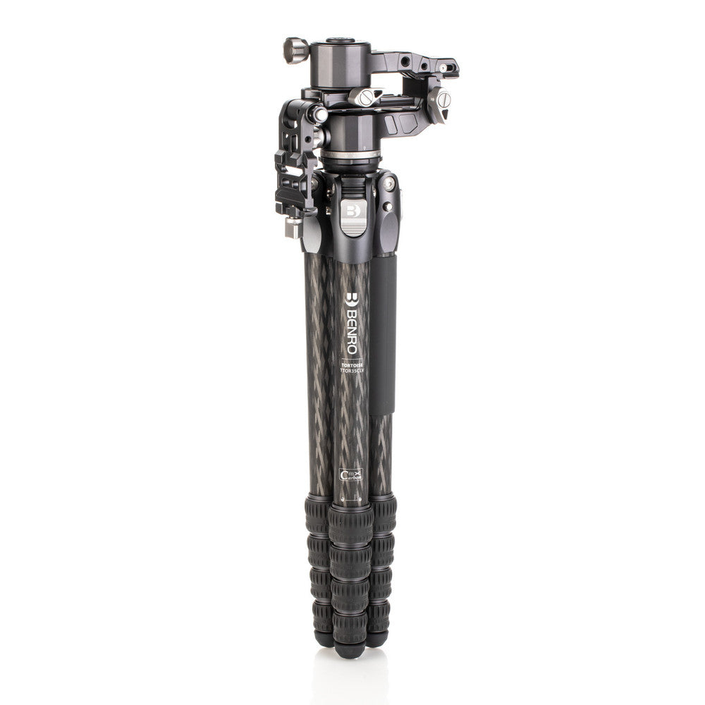Benro TTOR35CLVGH2F Dreibeinstativ – bis 155,5 cm, Traglast 15 kg, Carbon – für Smartphone/Digitalkamera