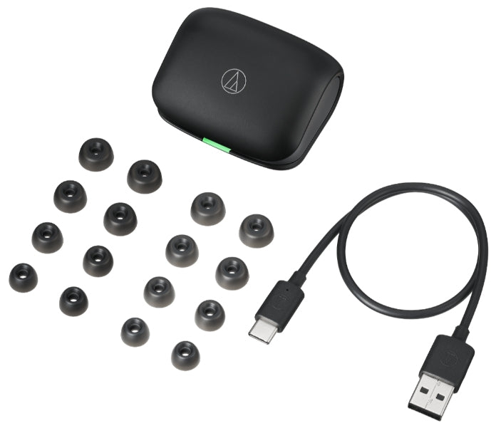Audio-Technica ATH-TWX7 TWS In-Ear – ANC, Qi-Ladecase, Schwarz, BT 5.1