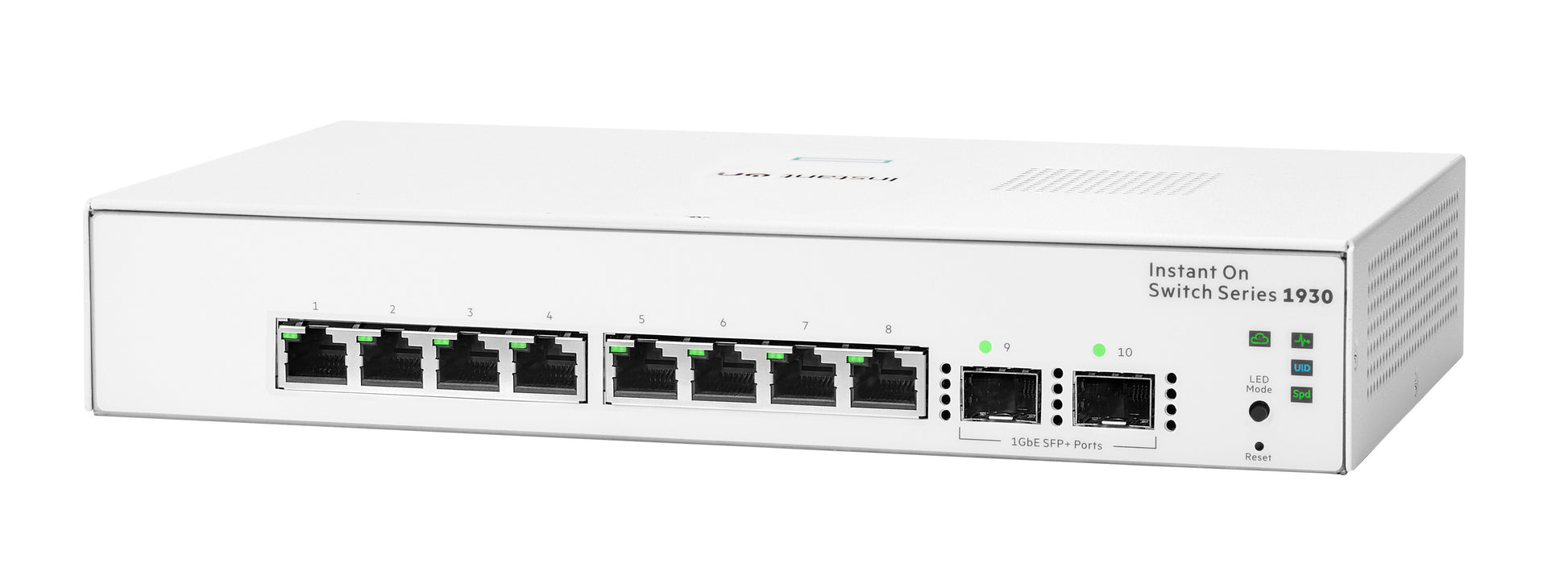 HPE Aruba 1930 8G JL680A – Managed Switch – 8×GbE, 2×SFP, L2/L3, 1U