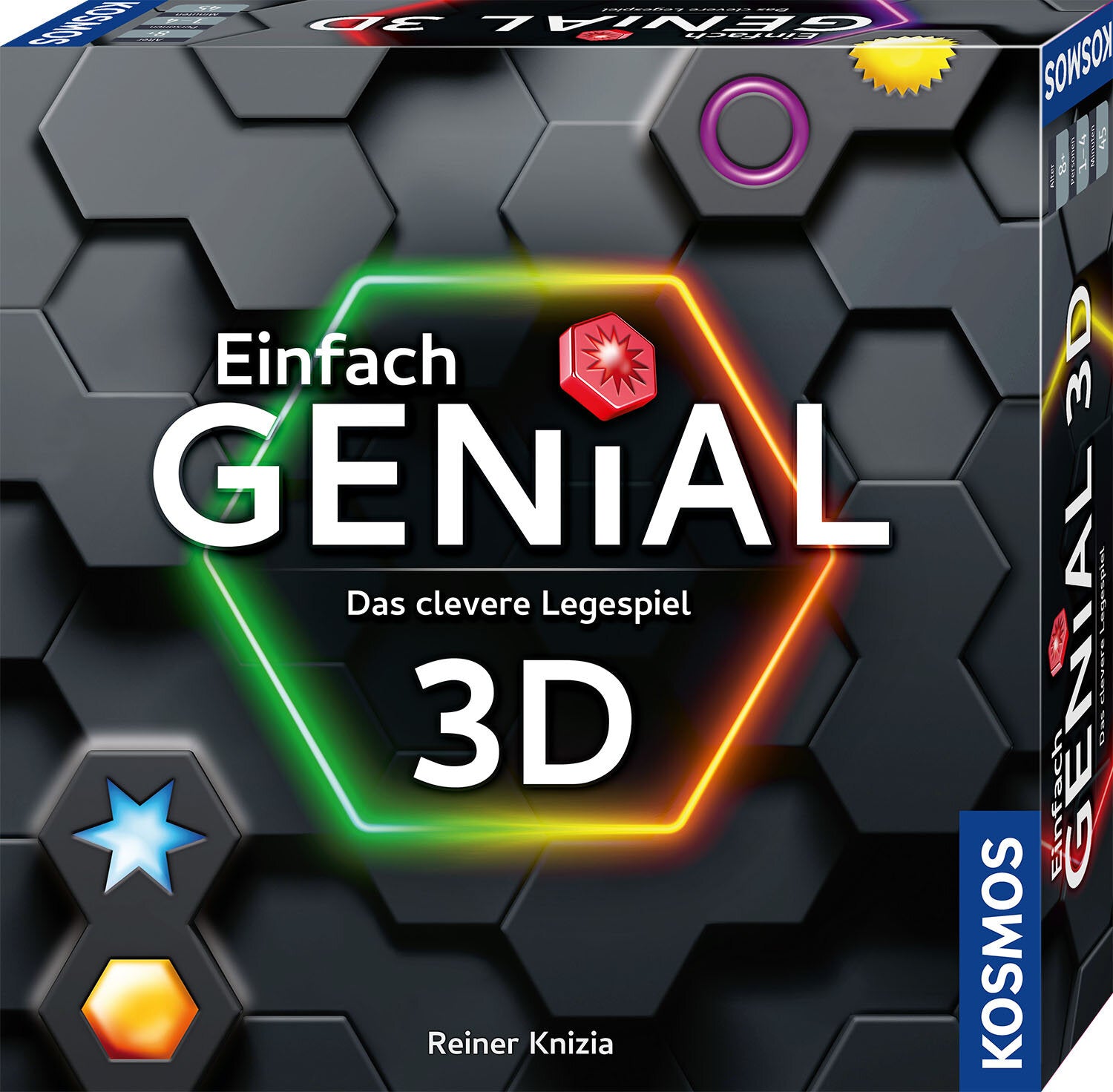 Kosmos Einfach genial 3D – Strategiespiel, 1–4 Spieler, ab 8 Jahren, 45 Min., DE