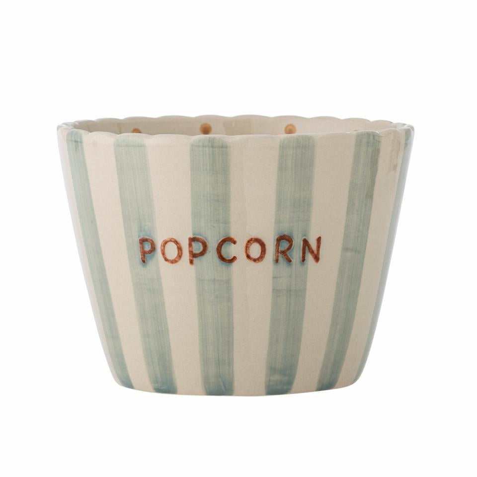 Bloomingville Snackschale Happy Changes – 1,9 l, Ø 24,0 cm, H 7,0 cm, Steingut, Mehrfarbig, spülmaschinenfest