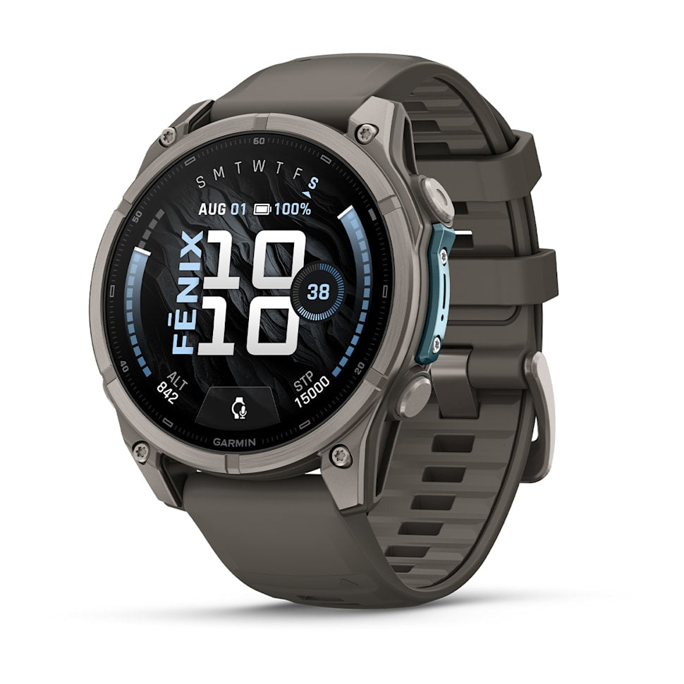 Garmin fēnix 9 47 mm GPS – Titan, Grau, 100 m, für Android, iPhone