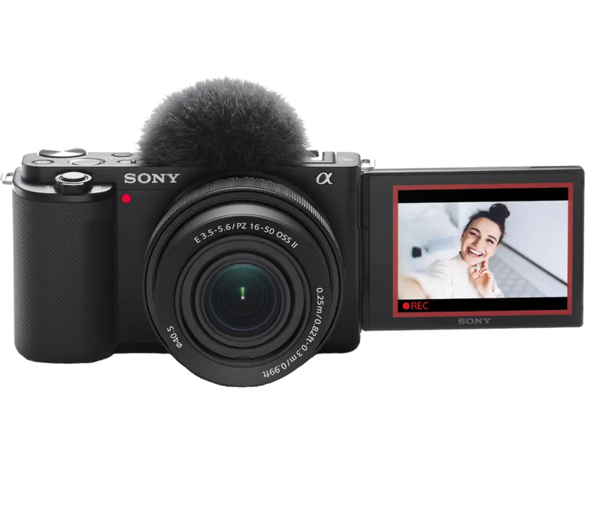 Sony Alpha ZV-E10 Kit E PZ 16–50mm f/3.5–5.6 OSS II – APS-C, 24.2 MP, 4K, schwarz