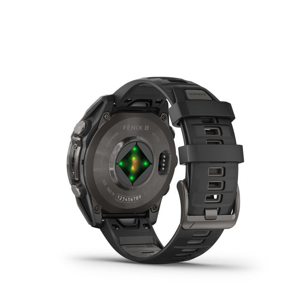 Garmin Fenix 8 – GPS-Smartwatch – 47 mm, 1,4", GPS, WLAN, AMOLED, Saphirglas, 100 m, Schwarz/Dunkelgrau