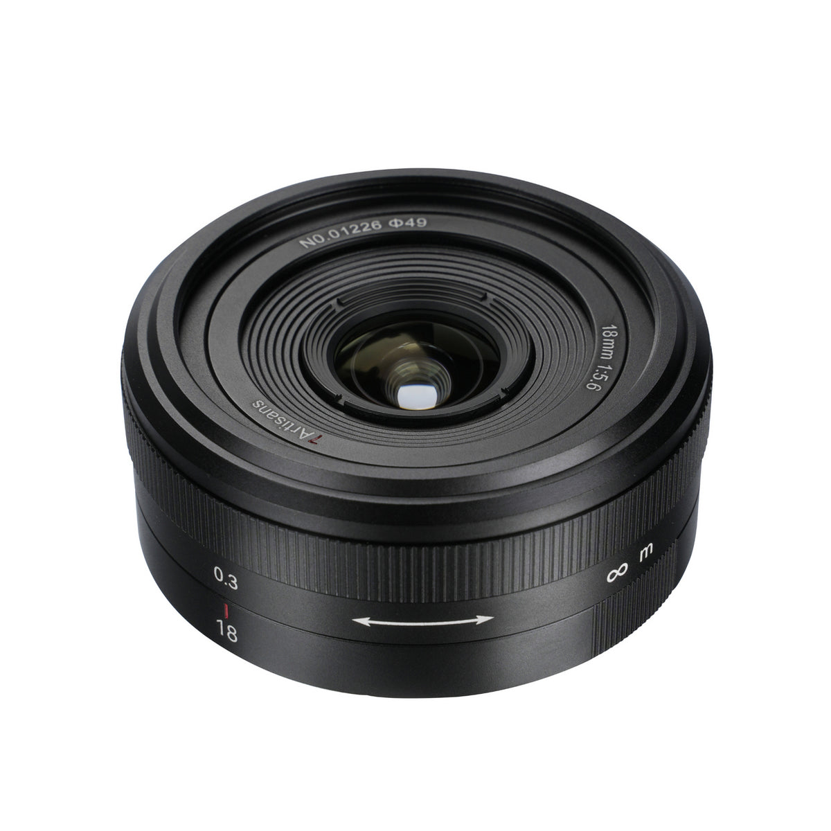 7Artisans 18F56B-L Objektiv (L-Mount) – 18 mm f/5.6 – manuell, Filter 49 mm – für Panasonic, Sigma