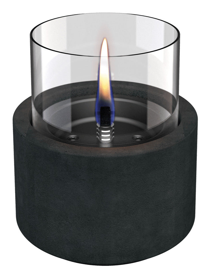 Tenderflame Lotus 12 Tischkamin – Ø 13 × 17,5 cm – Keramik, Schwarz
