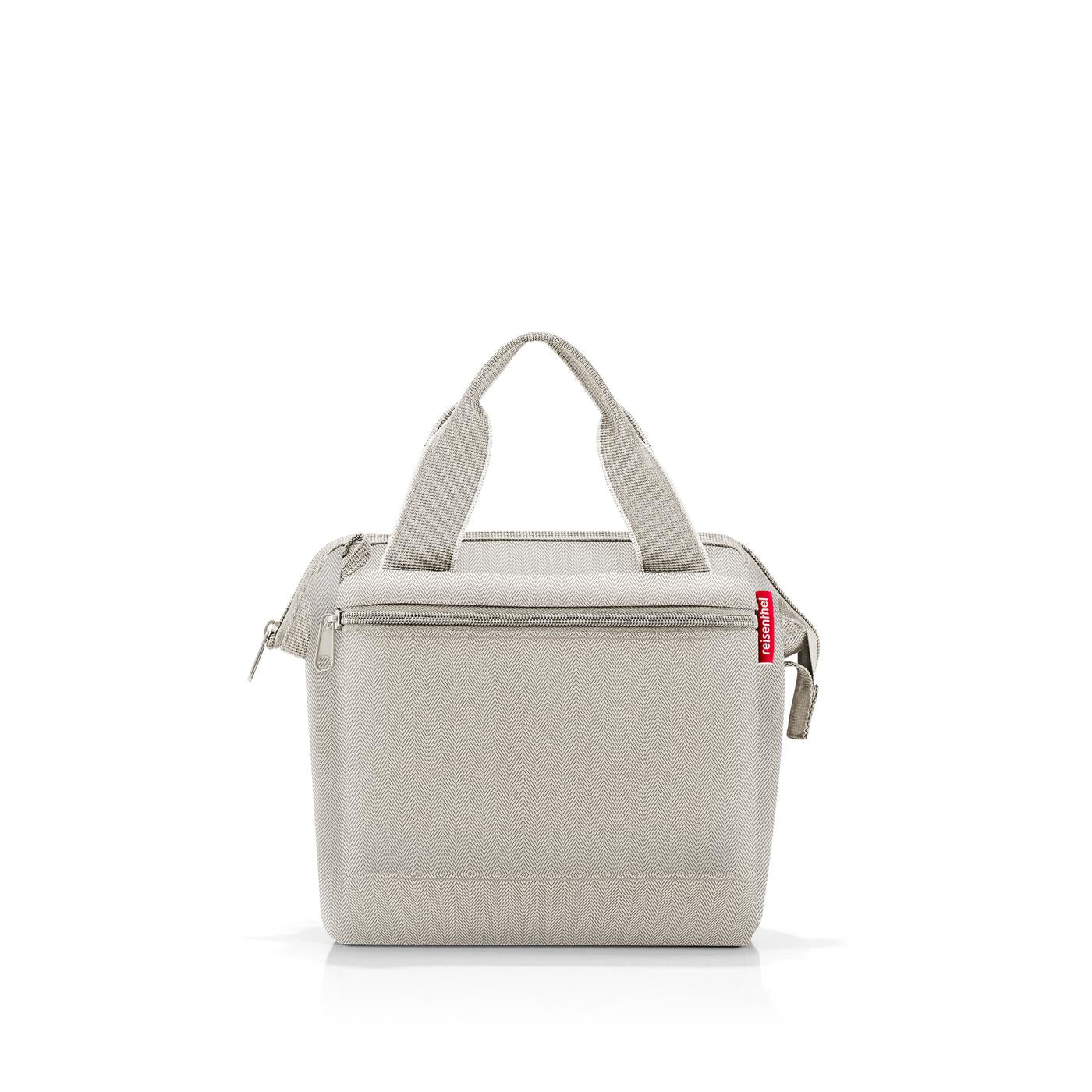 Reisenthel Umhängetasche Allrounder Cross – 4 l, Polyester, Herringbone Sand, 22 × 24 × 13 cm