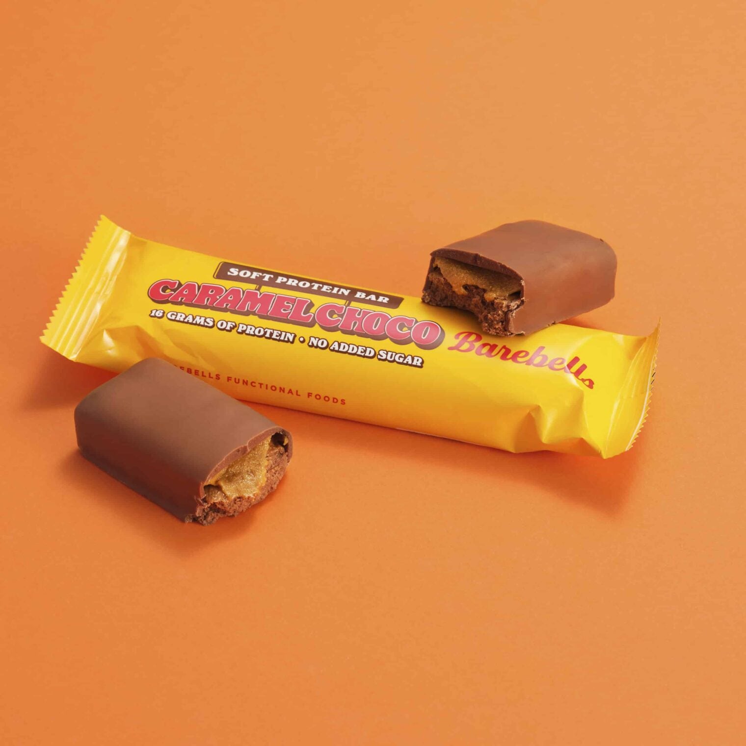 Barebells Soft Bar Proteinriegel – Schokolade & Karamell, ohne Zuckerzusatz, 55 g