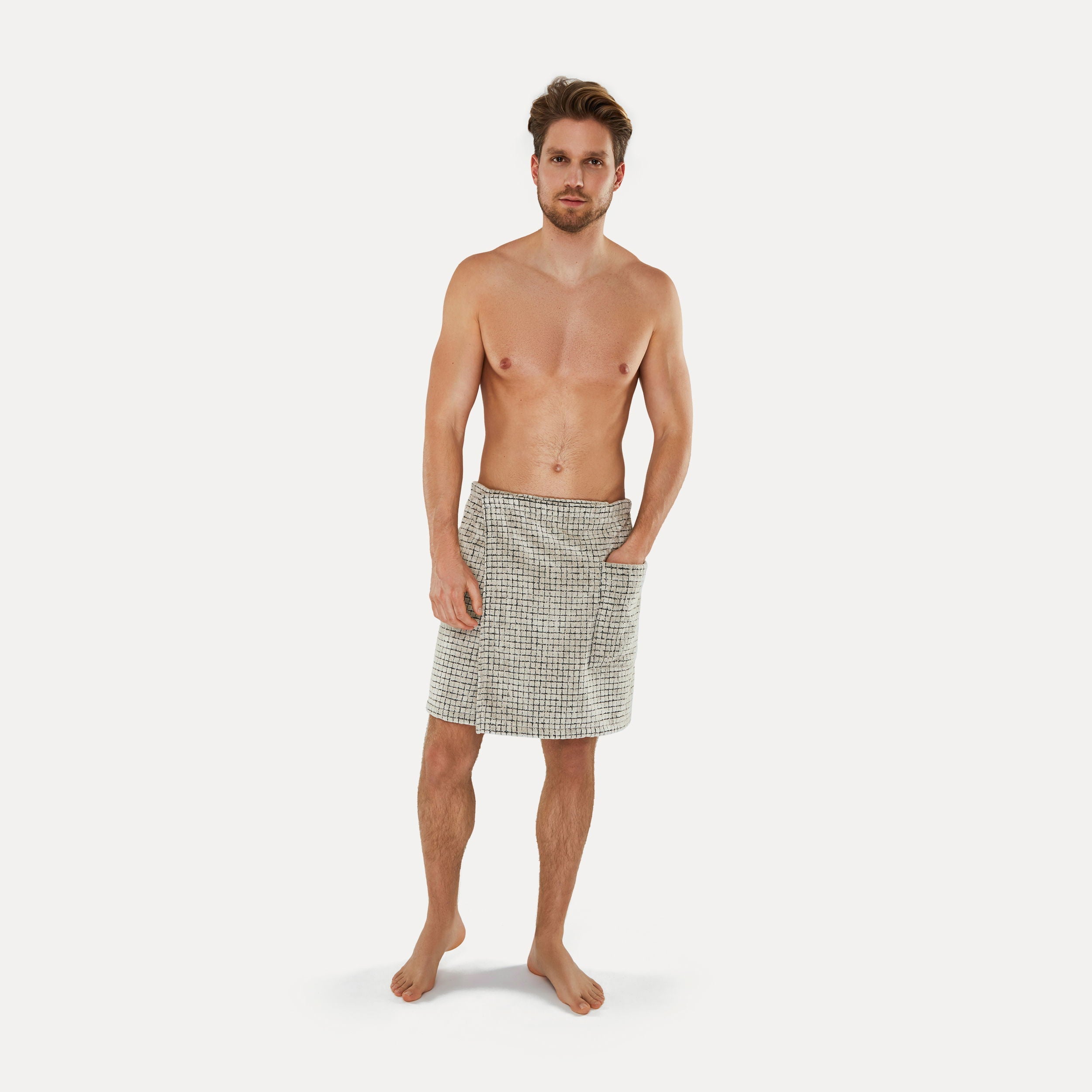 Möve Eden Saunakilt – 50 cm – Schwarz – Baumwolle/Leinen, 455 g/m² – 60 °C