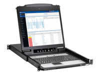 Eaton 16-Port IP KVM-Switch mit 19" LCD-Konsole, französisch