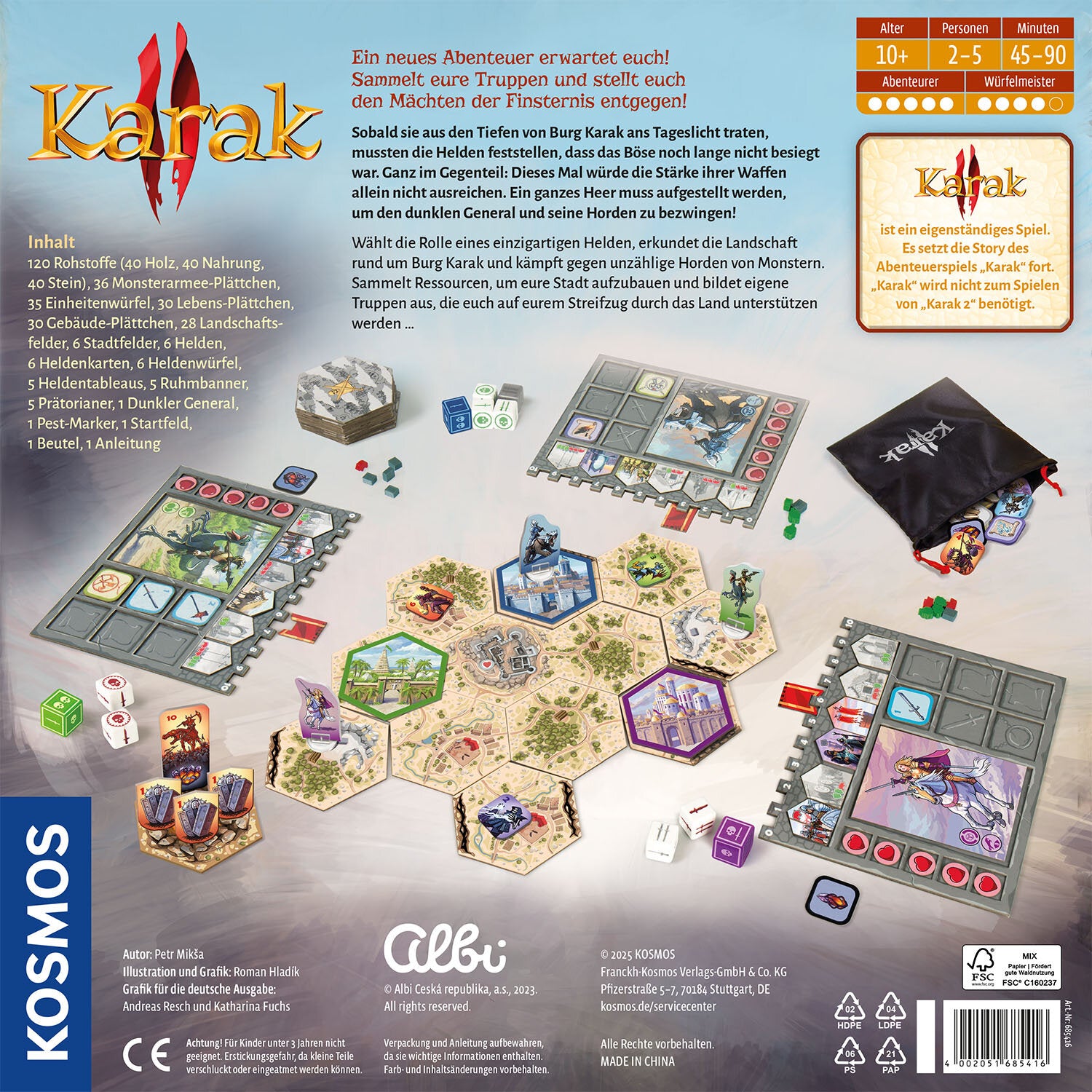Kosmos Karak 2 – Kartenspiel, 2–5 Spieler, ab 10 Jahren, 90 Min., DE