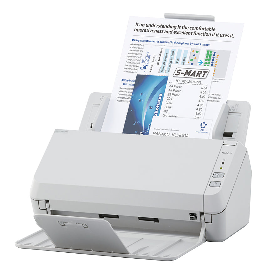 Ricoh SP-1125N – Einzugsscanner, A4, Duplex, 25 ppm, ADF 50 Blatt, LAN