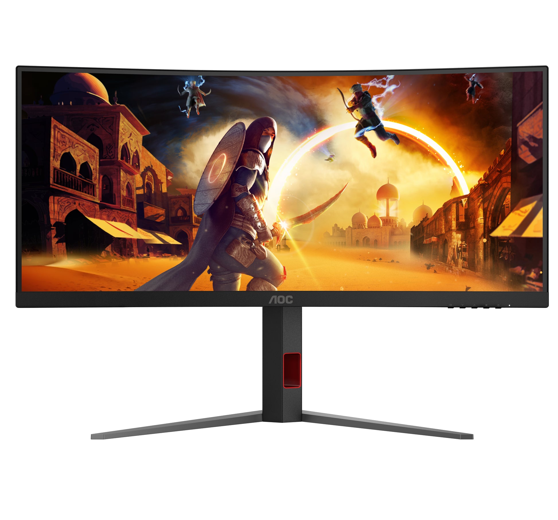 AOC CU34G4 – 34" Gebogener 1500R, 3440 × 1440 (UWQHD), VA, 180 Hz, HDR10