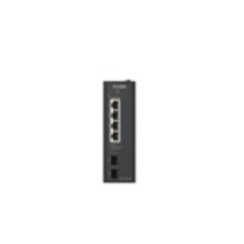 D-Link DIS-210G-06P – Verwalteter L2/L3 Switch – 4× 1G, 2× SFP, PoE+, PoE-Budget 120 W, Hutschiene