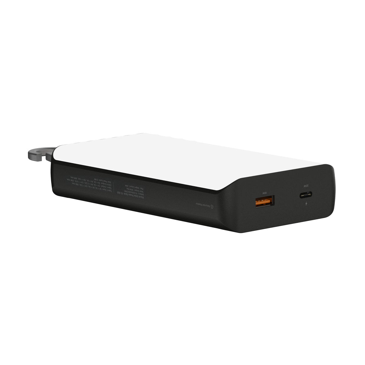 Xtorm Go2 Powerbank 10'000 mAh – 20 W PD, 1× USB-C, 1× USB-A, schwarz, für Samsung, iPhone