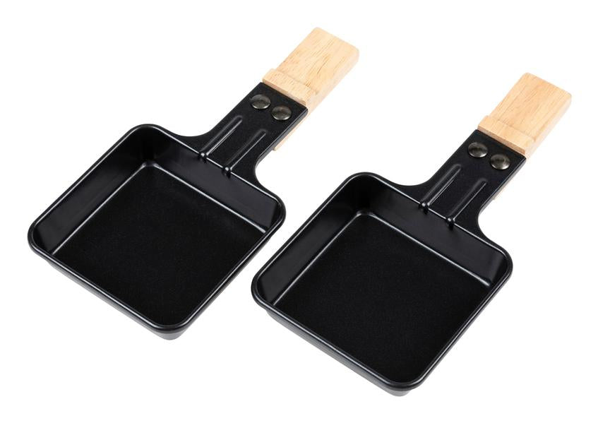 Furber. Furber Raclette-Grill Festa – 4 Personen, Steinplatte, 650 W – Schwarz/Marmor/Holz