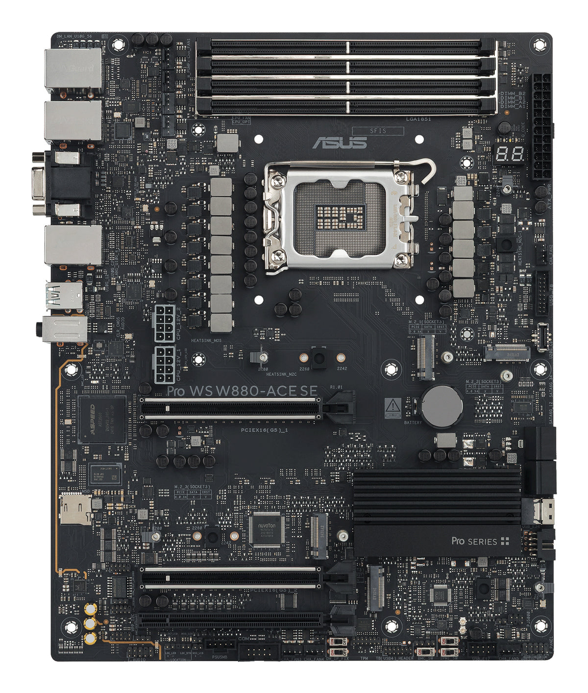 ASUS PRO WS W880-ACE SE – Mainboard – LGA 1851, W880, ATX, DDR5