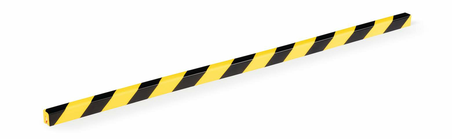 Durable Kantenschutzprofil E8 – 25 mm × 1 m, Polyurethan (PU), Schwarz/Gelb, selbstklebend, 5 Stk.
