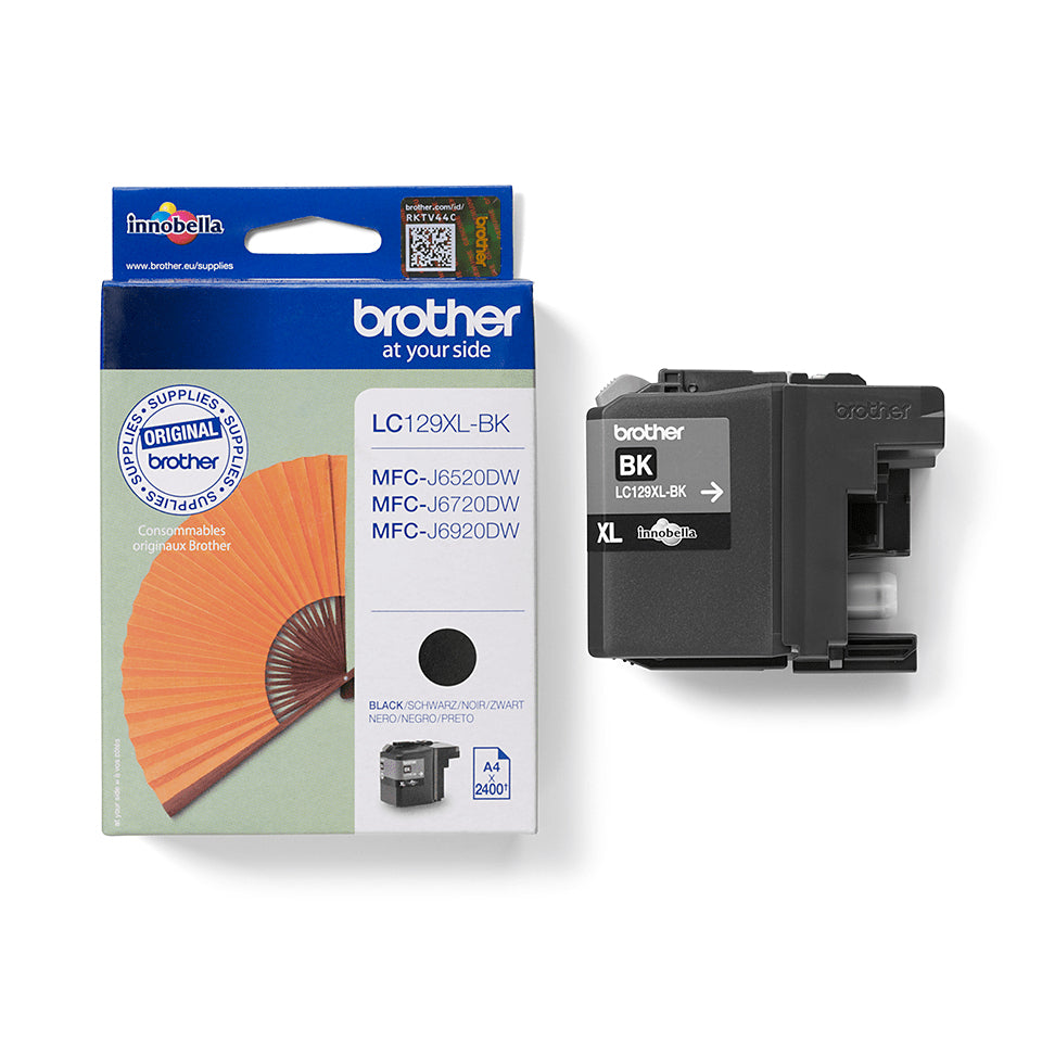 Brother Tintenpatrone LC129XL (LC129XLBK), Schwarz, XL, kompatibel – für BHM13