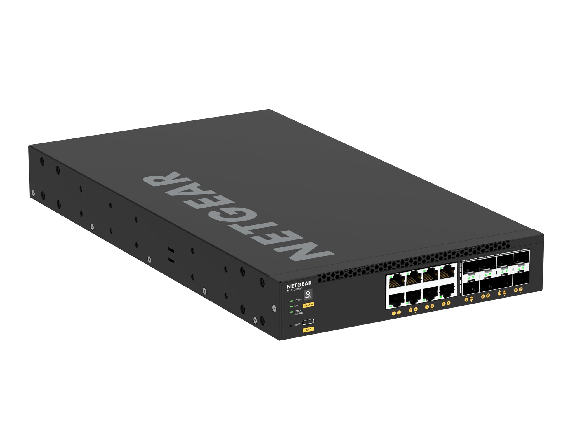 NETGEAR M4350-8X8F – Managed Switch – 8×10G RJ45, 8×SFP+, L3, 1U