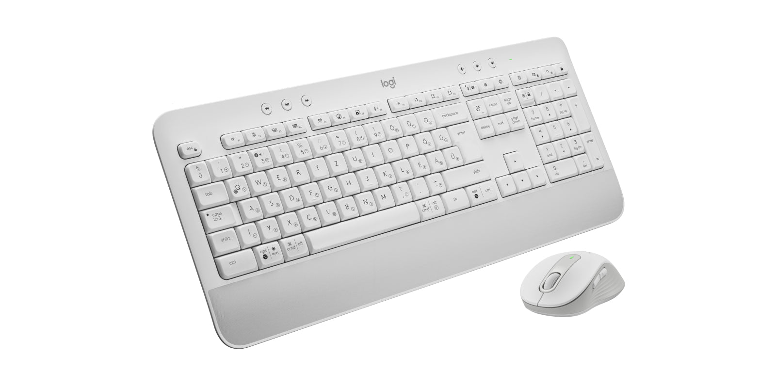Logitech MK650 für Business – Tastatur-Maus-Set – Bluetooth & 2,4 GHz (Logi Bolt) – QWERTZ (CH) – Weiss