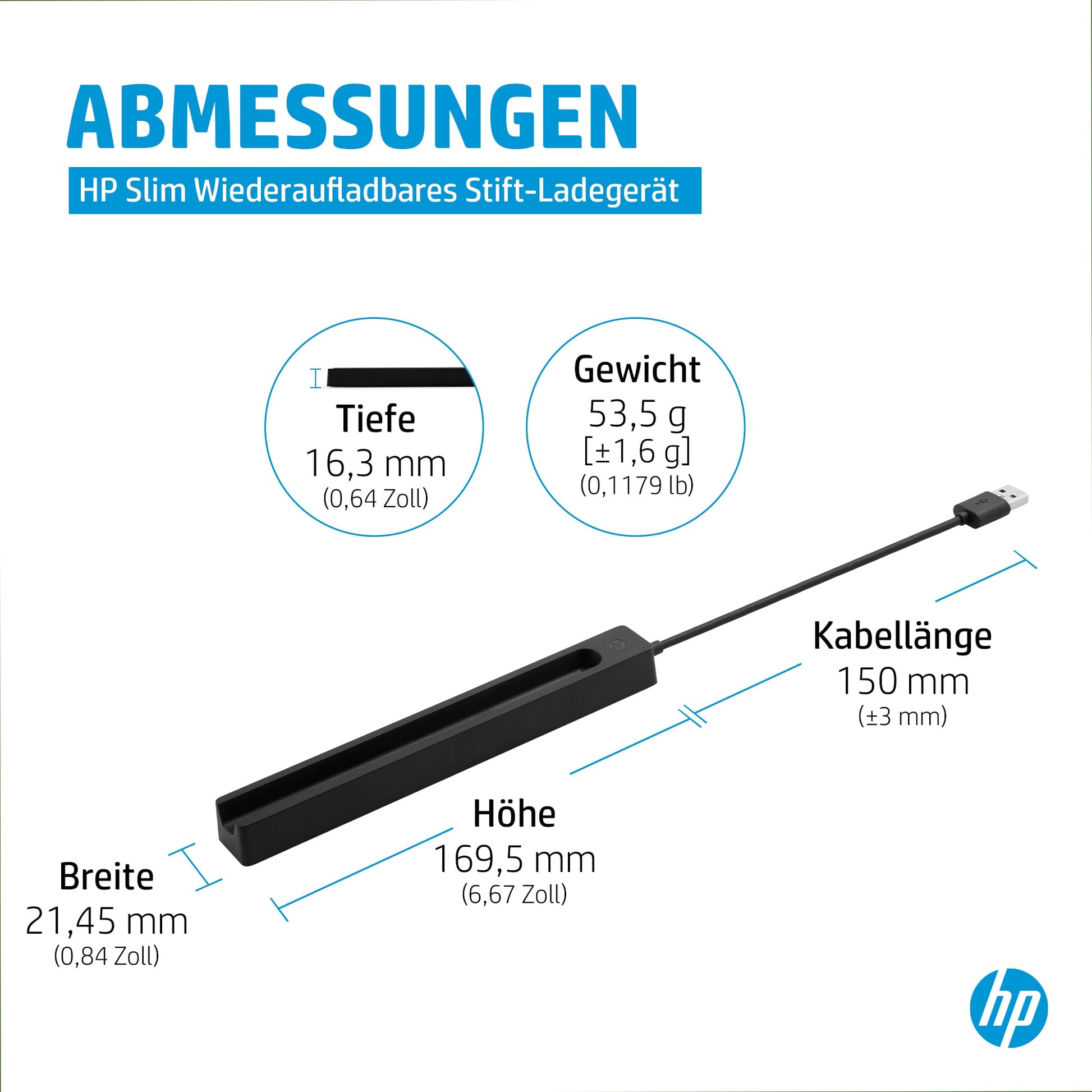 HP RCHRGLE Slim Pen Ladegerät – für Slim Pen