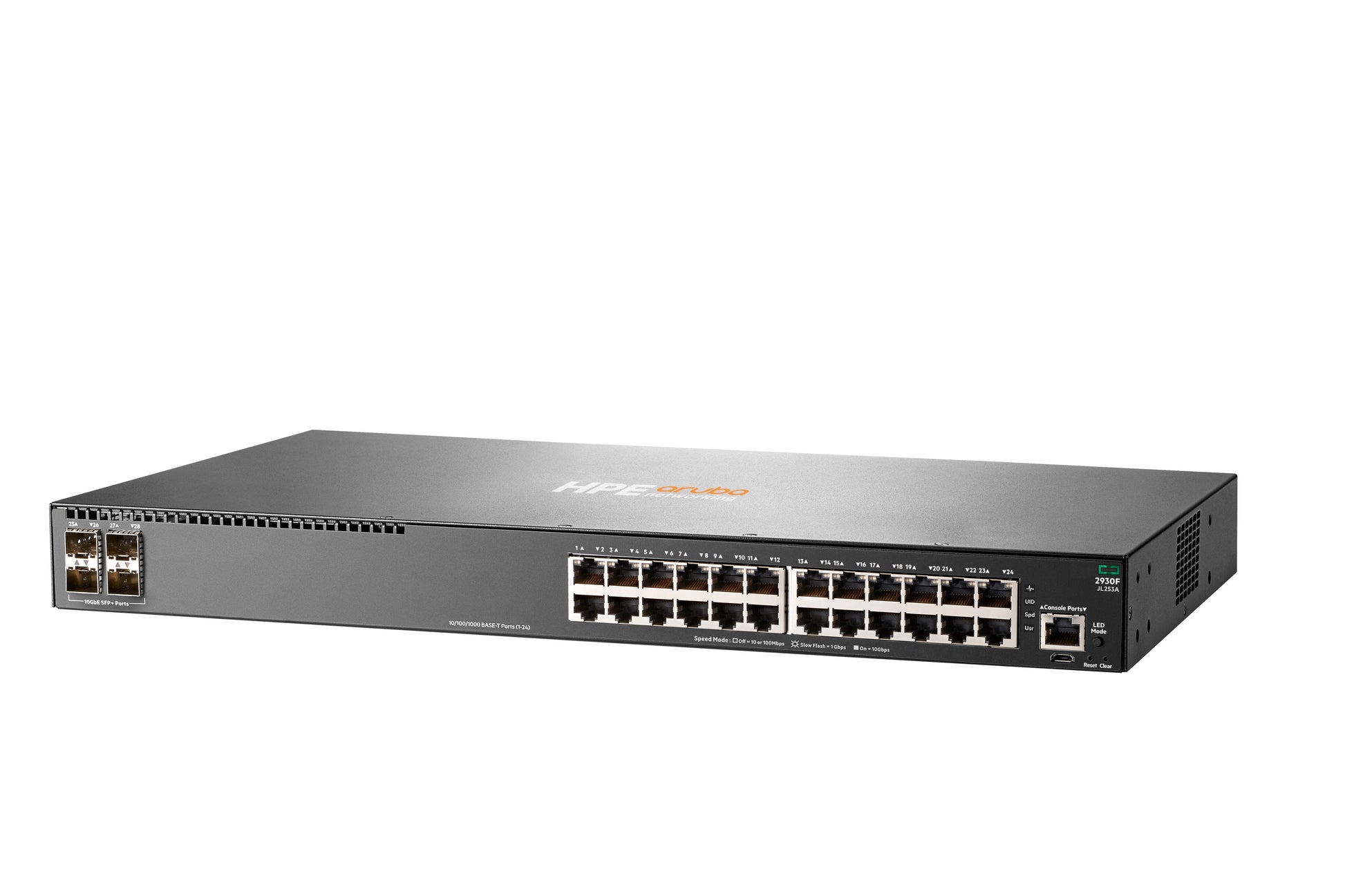 HPE Aruba 2930F-24G JL253A – Managed Switch – 24×GbE, 4×SFP+, L3, 1U