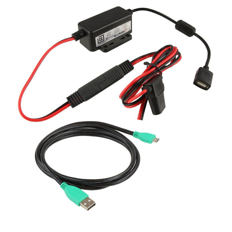 RAM Mounts RAM-GDS-CHARGE-MUSB-V7B1U Auto-Ladegerät 23 W – Micro-USB-Kabel, Schutz – für Fahrzeuge 10–30 V