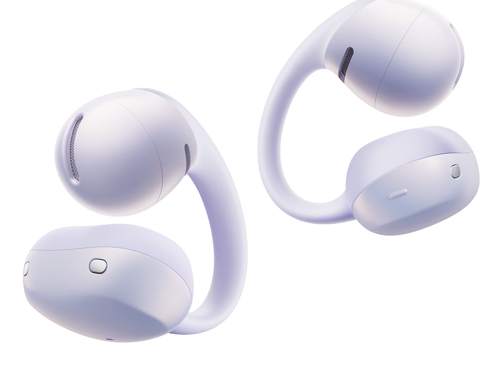 SHOKZ OpenDots Air TWS In-Ear – Stereo, TWS, ANC, mit Ladecase, Violett, BT 6.1