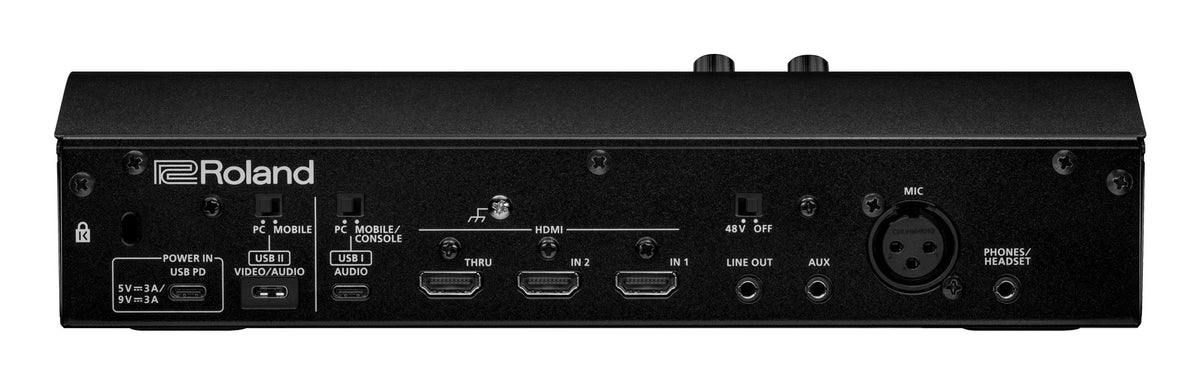 Roland Bridge Cast X – Audio-Interface & HDMI Capture-Adapter, 2× HDMI In, 4K, XLR, USB-betrieben