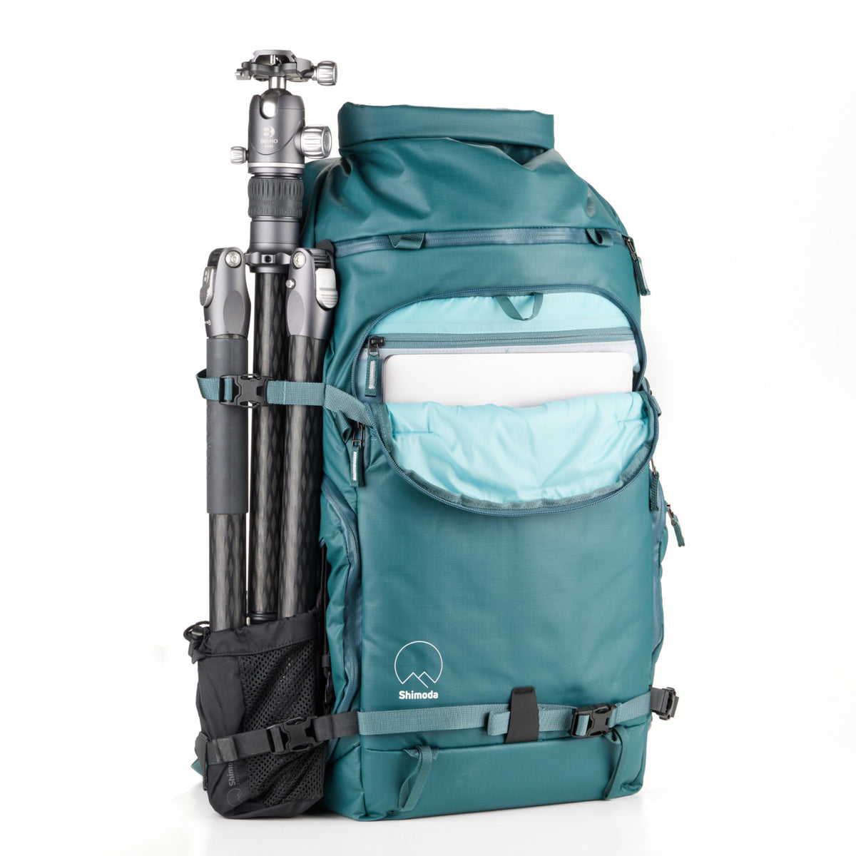 Shimoda Action X40 v2 Kamerarucksack – 40 l, Nylon – für Notebook bis 16" – Türkis