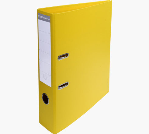 Exacompta 53749E Hebelordner – für A4 – Rückenbreite 7 cm – Gelb