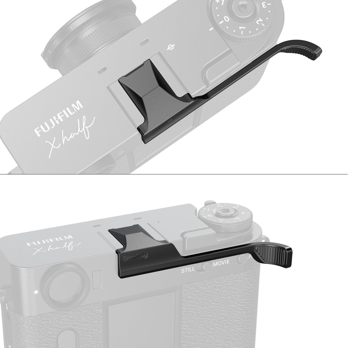 SmallRig 5222 Daumengriff – 68,2 × 30 × 17,5 mm, 5 g – für Fujifilm X half – Schwarz