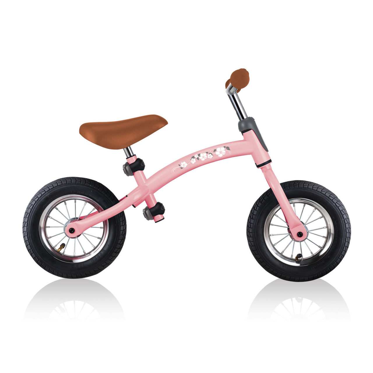 Globber GO BIKE AIR Aufsitzlaufrad – Aufblasbare Räder, Verstellbar – Ab 3 Jahren – Aluminium – Rosa