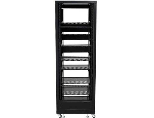 SANUS CFR2136 – 19" Netzwerkschrank 36U, mit Rollen, schwarz, Stahl