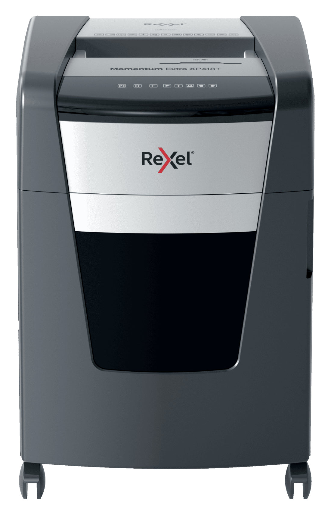 Rexel Momentum Extra XP418+ – Aktenvernichter, DIN P-4, Partikelschnitt 4 × 35 mm, 18 Blatt, 45 l, A4