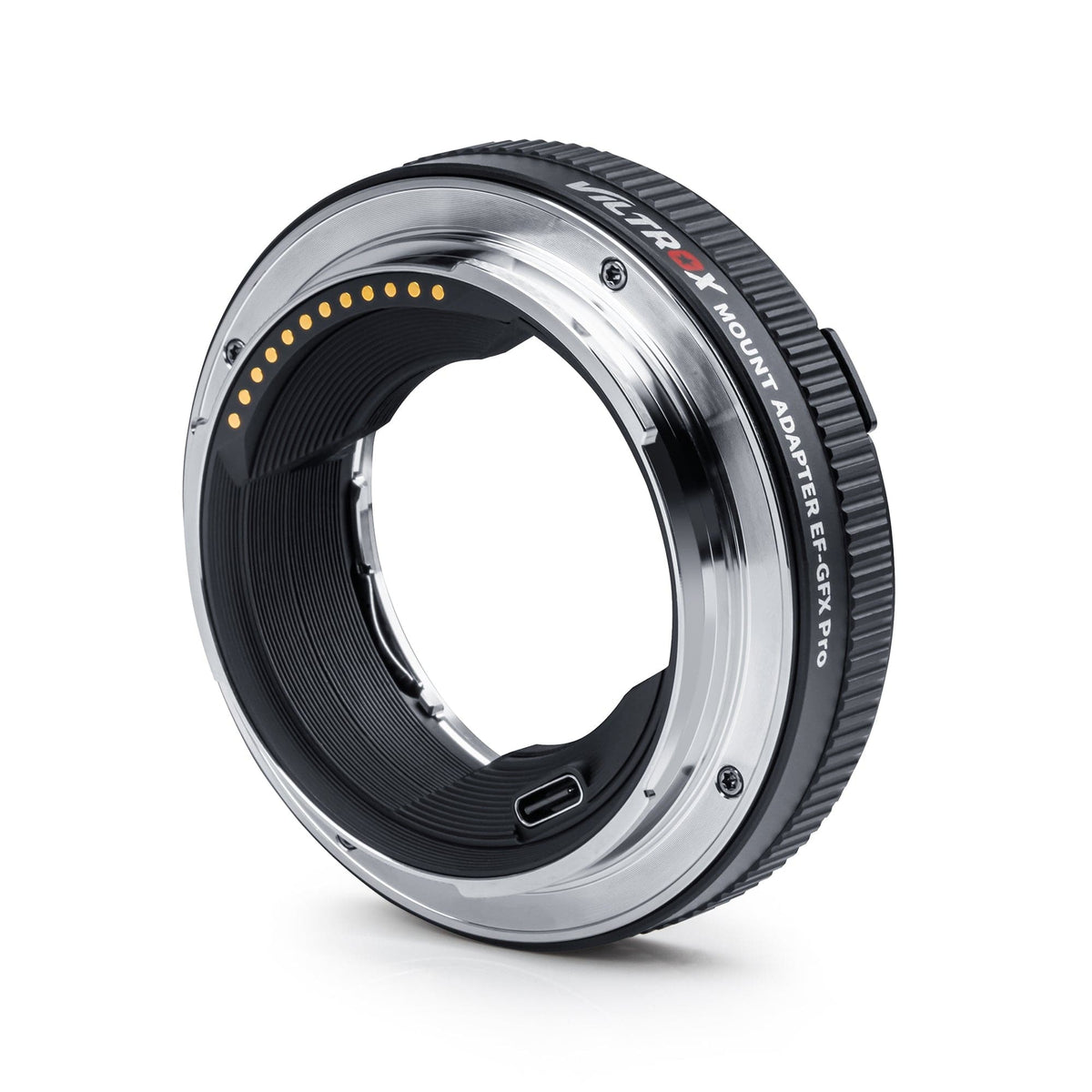 Viltrox EF-GFX PRO Objektiv-Adapter – Autofokus – für Fujifilm GFX (Canon EF/EF-S Objektive) – Schwarz/Silber