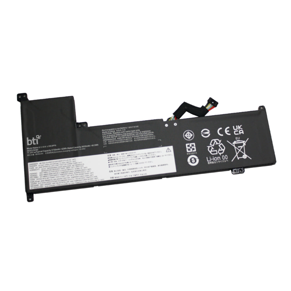 BTI Notebook-Akku – für Lenovo IdeaPad 3 17IML05 – 55 Wh, 11,25 V – Schwarz