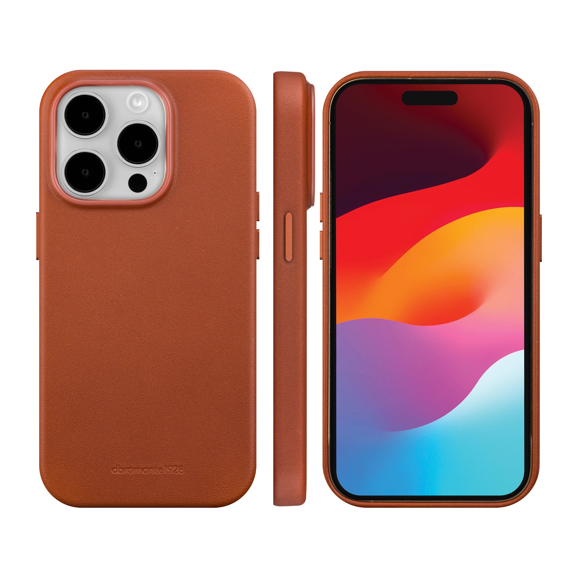 dbramante1928 Backcover Roskilde – für Apple iPhone 15 Pro – braun – MagSafe-kompatibel