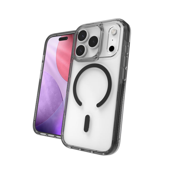 ZAGG Santa Cruz Snap – Backcover – für Apple iPhone 17 Pro Max, schwarz/transparent, bis 4 m sturzsicher