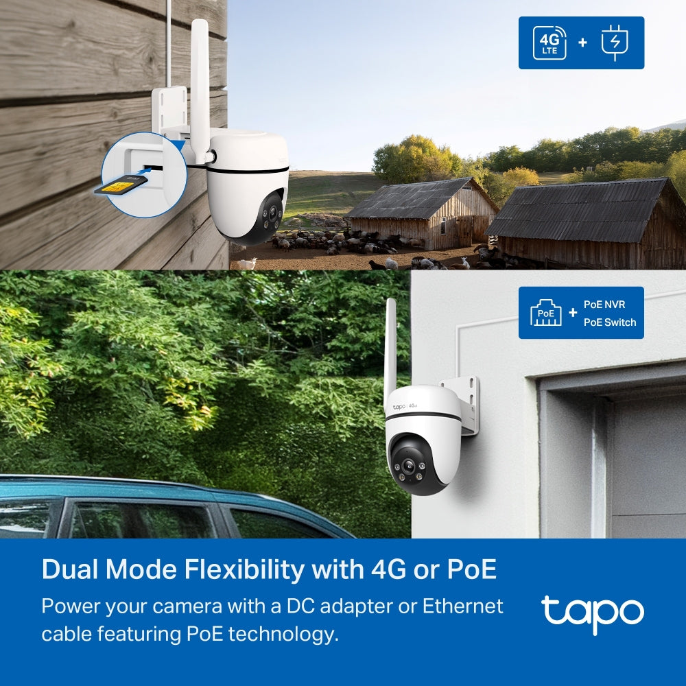TP-Link Tapo C501GW Turret – 1080p – 3,17 mm – PoE, WLAN, 4G/LTE – IP66