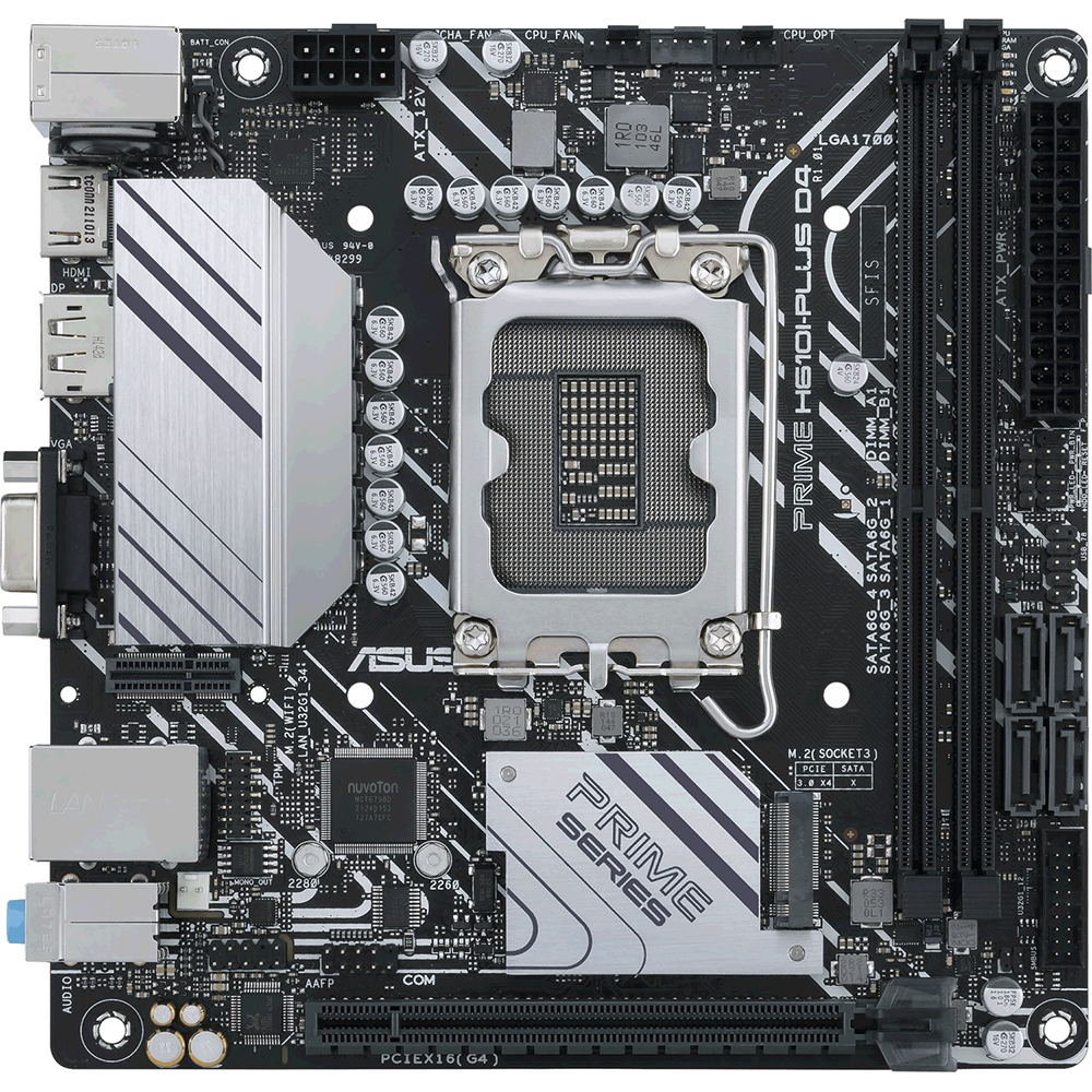ASUS PRIME H610I-PLUS D4 CSM – Mainboard – LGA 1700, Intel H610, Mini-ITX, DDR4