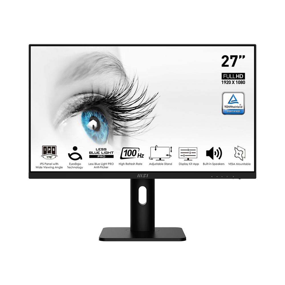 MSI PRO MP273APDE – 27", 1920 × 1080 (Full HD), VA