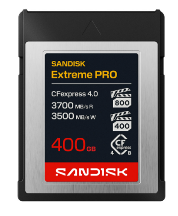 SanDisk CFexpress 4.0 Typ B PCIe4x2 CompactFlash 400 GB