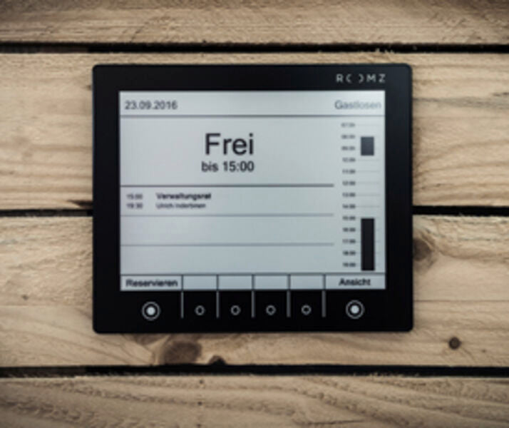ROOMZ RoomPanel Display – Scheduler – 7,8", Schwarz