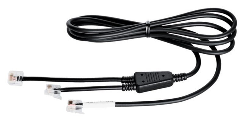freeVoice 14201-10-FRV Adapterkabel RJ zu RJ – Stecker zu Stecker, rund, schwarz