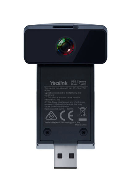 Yealink CAM50 Webcam – HD 720p, 30 fps, USB – Schwarz