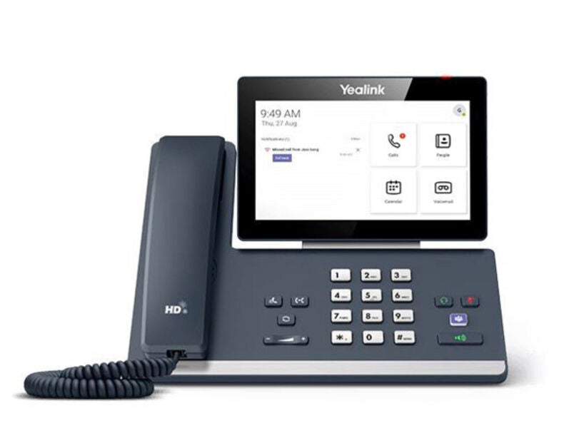 Yealink MP58 Teams – IP-Telefon, 7" Touch, WLAN/BT, Gigabit, PoE, für Microsoft Teams, grau