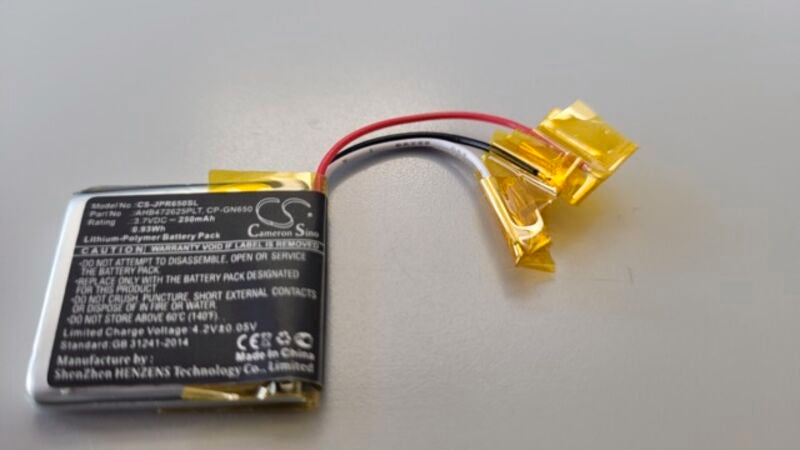 Henzens technology co. Ersatzakku für Jabra Evolve 65 – 3,7 V, 250 mAh, 0,93 Wh