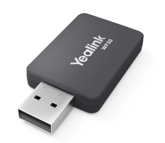 Yealink WF50 – USB-WLAN-Adapter – Wi-Fi 5 (802.11ac), Dual-Band (2,4/5 GHz), 433 Mbit/s, USB 2.0, Schwarz